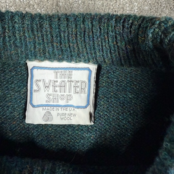 Vintage The Sweater Shop Pure New Wool Made in the UK Crew Neck Sweater - Picture 3 of 7